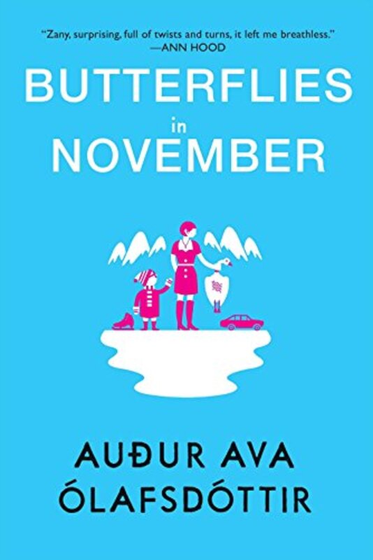 Book cover for "Butterflies in November" by Audur Ava Olafsdottir