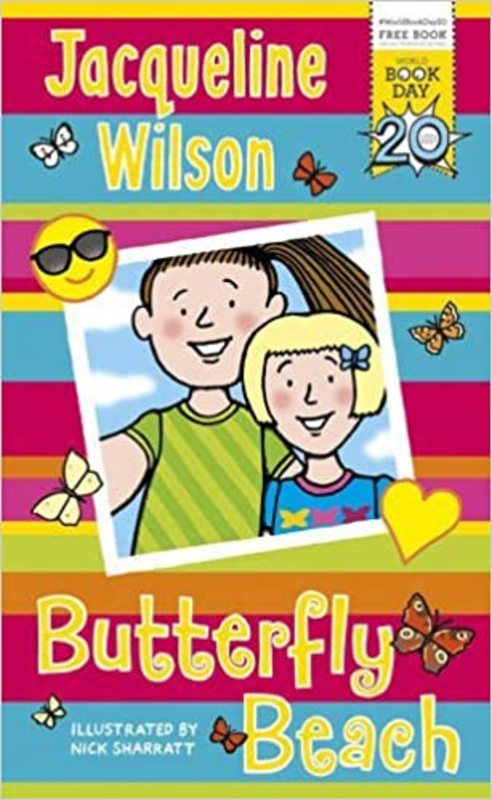 Book cover for "Butterfly Beach" by Jacqueline Wilson