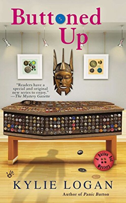 Book cover for "Buttoned Up" by Kylie Logan
