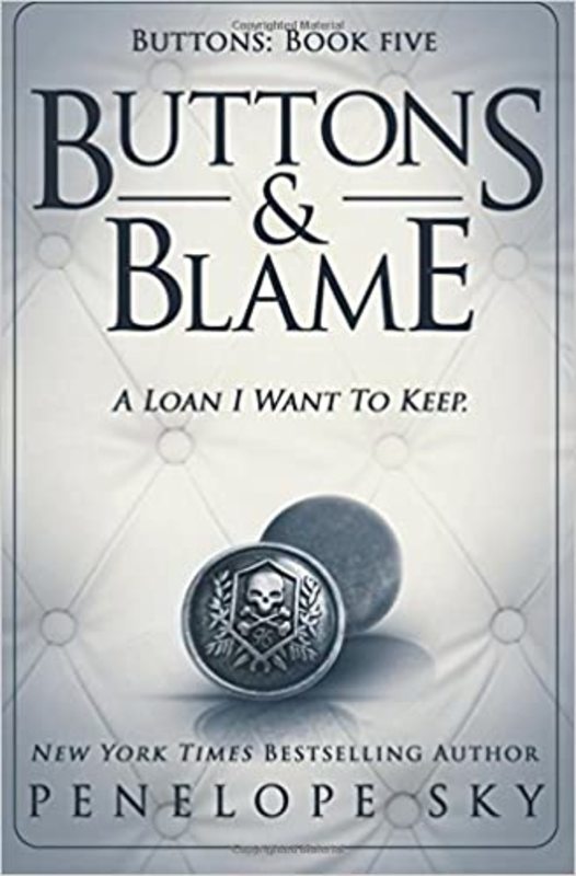 Book cover for "Buttons and Blame" by Penelope Sky