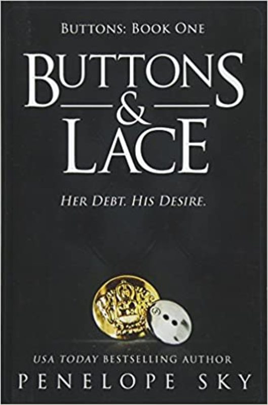 Book cover for "Buttons and Lace" by Penelope Sky