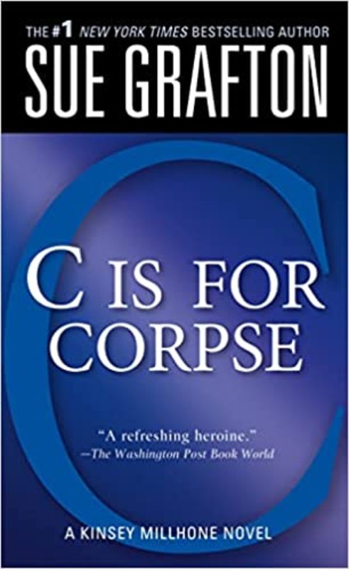Book cover for "C is for Corpse" by Sue Grafton