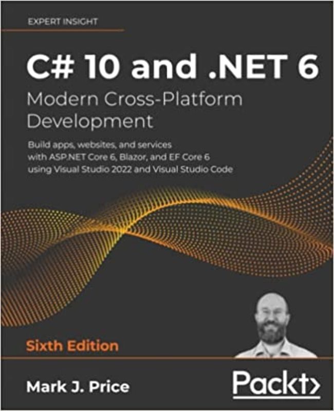 Book cover for "C# 10 and .NET 6" by Mark J. Price