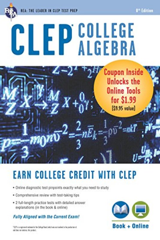 Book cover for "CLEP® College Algebra" by Stu Schwartz