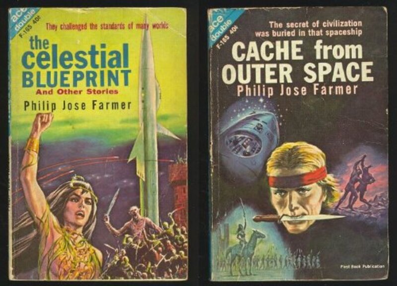 Book cover for "Cache from Outer Space" by Philip Jose Farmer