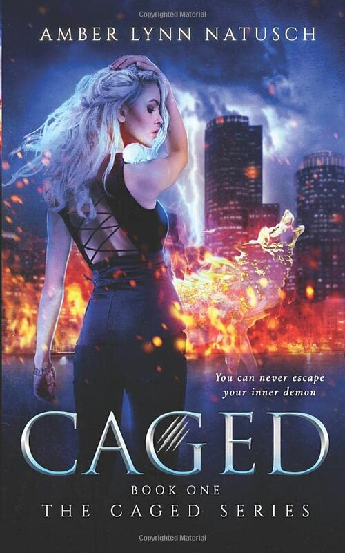 Book cover for "Caged" by Amber Lynn Natusch
