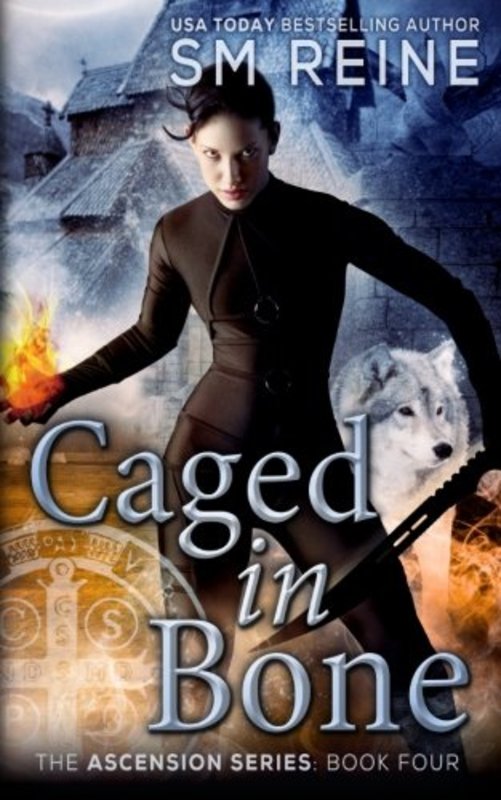 Book cover for "Caged in Bone" by SM Reine