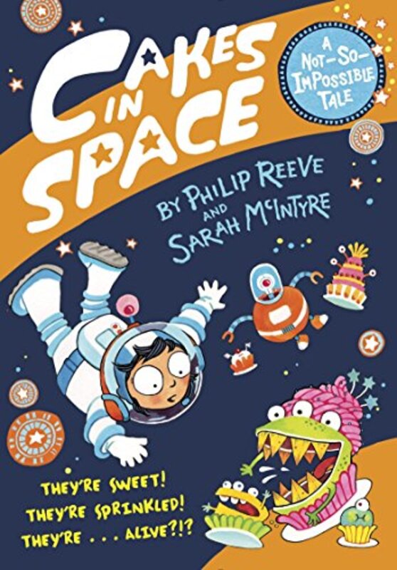Book cover for "Cakes in Space" by Philip Reeve