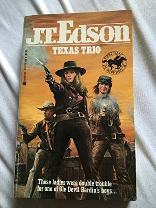 Book cover for "Calamity, Mark and Belle aka Texas Trio" by JT Edson