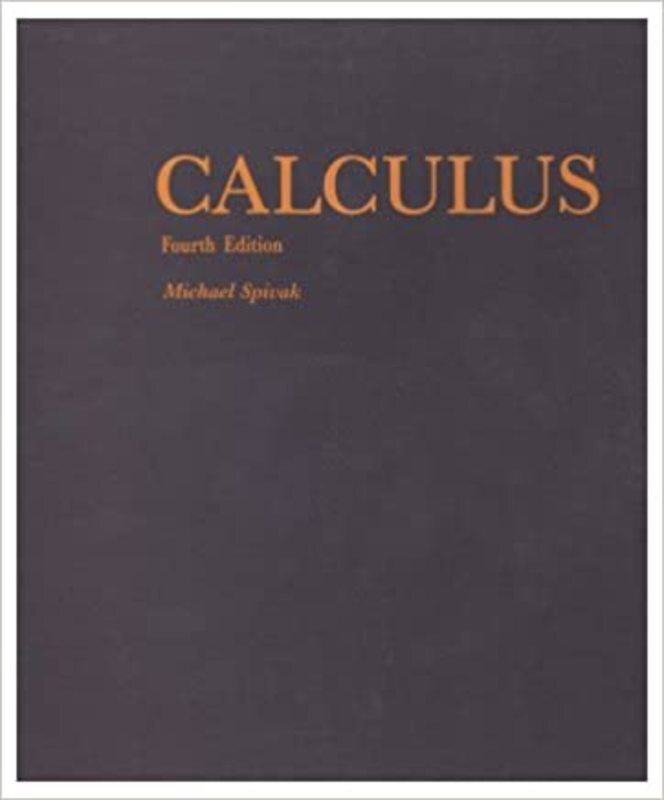 Book cover for "Calculus" by Michael Spivak