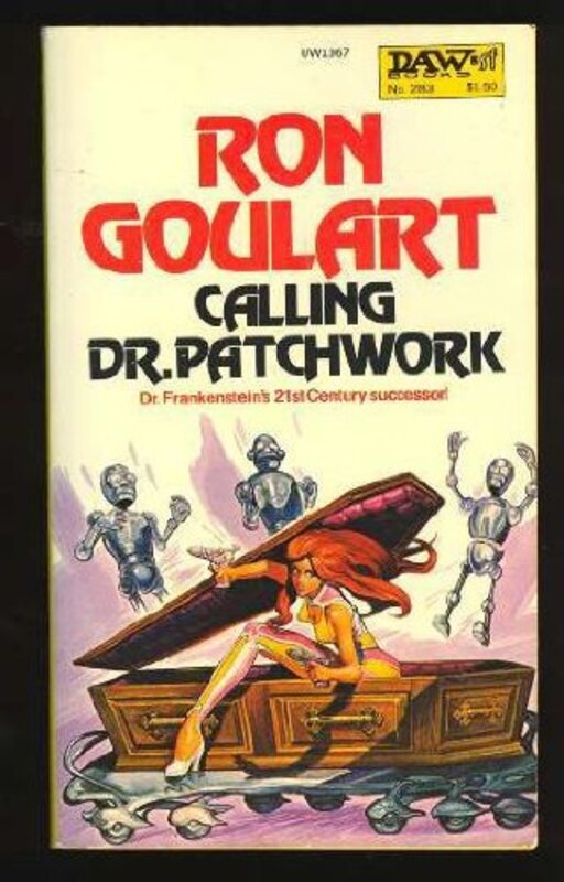 Book cover for "Calling Dr. Patchwork" by Ron Goulart