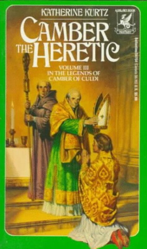 Book cover for "Camber the Heretic" by Katherine Kurtz
