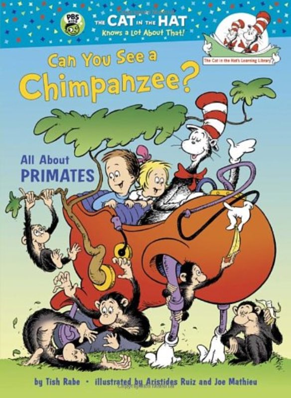 Book cover for "Can You See a Chimpanzee?" by Tish Rabe