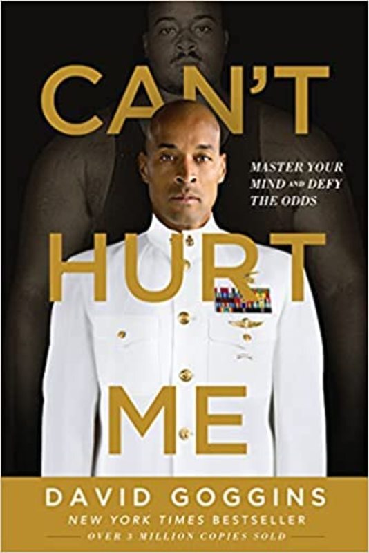 Book cover for "Can't Hurt Me" by David Goggins