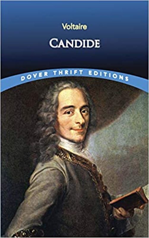 Book cover for "Candide" by Voltaire