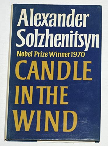 Book cover for "Candle in the Wind" by Aleksandr Solzhenitsyn