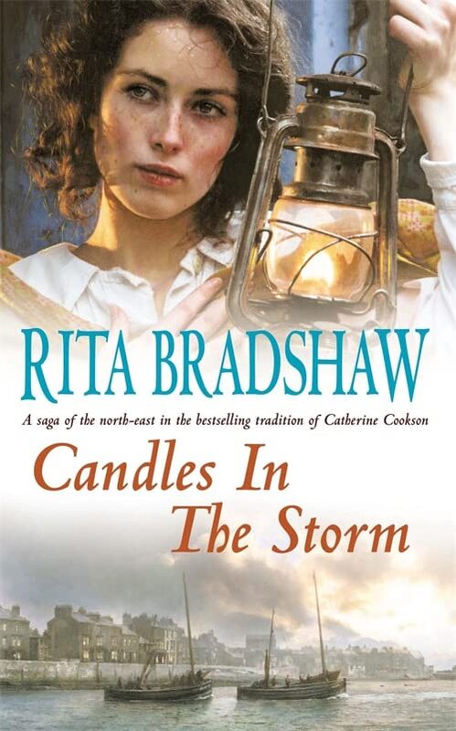 Book cover for "Candles in the Storm" by Rita Bradshaw