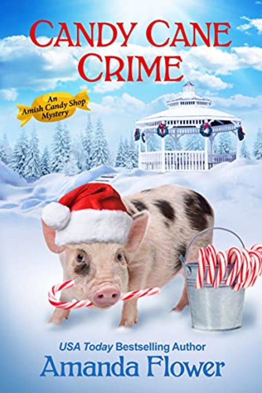 Book cover for "Candy Cane Crime" by Amanda Flower