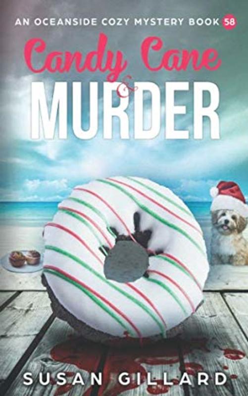 Book cover for "Candy Cane and Murder" by Susan Gillard