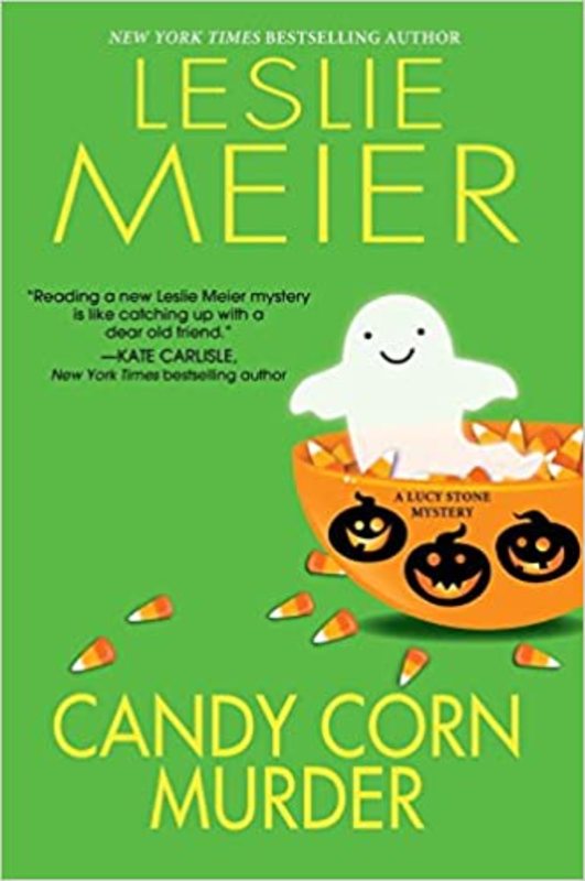 Book cover for "Candy Corn Murder" by Leslie Meier