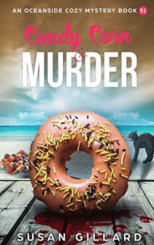 Book cover for "Candy Corn and Murder" by Susan Gillard