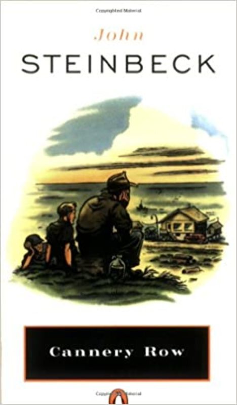 Book cover for "Cannery Row" by John Steinbeck