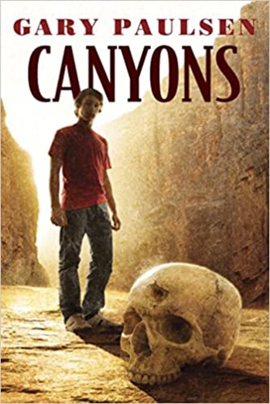 Book cover for "Canyons" by Gary Paulsen