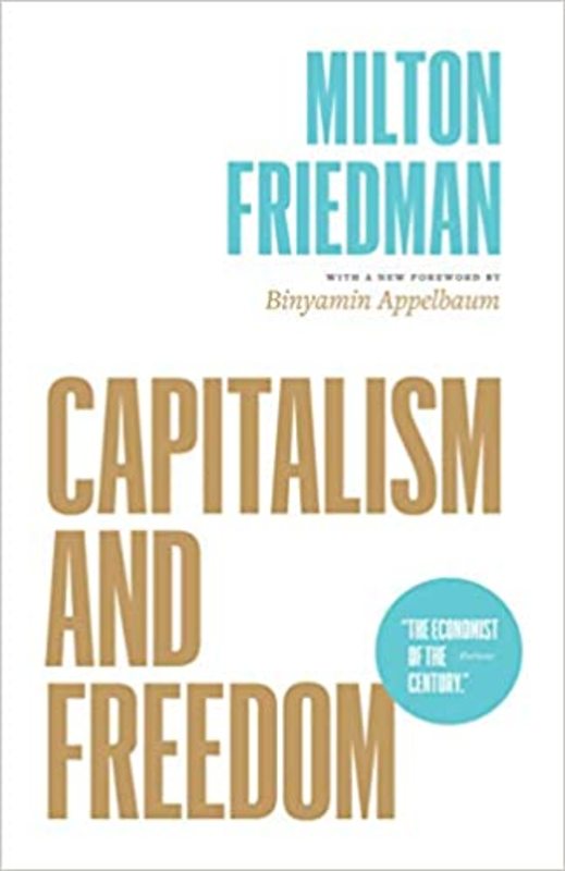 Book cover for "Capitalism and Freedom" by Milton Friedman