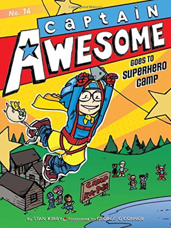 Book cover for "Captain Awesome Goes to Superhero Camp" by Stan Kirby