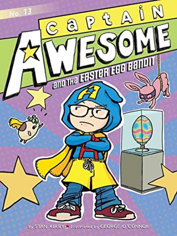 Book cover for "Captain Awesome and the Easter Egg Bandit" by Stan Kirby