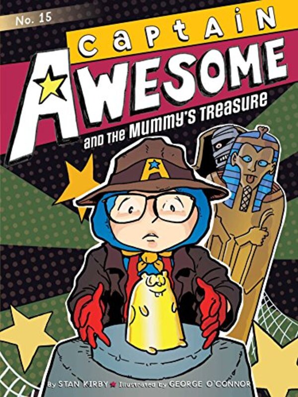 Book cover for "Captain Awesome and the Mummy's Treasure" by Stan Kirby