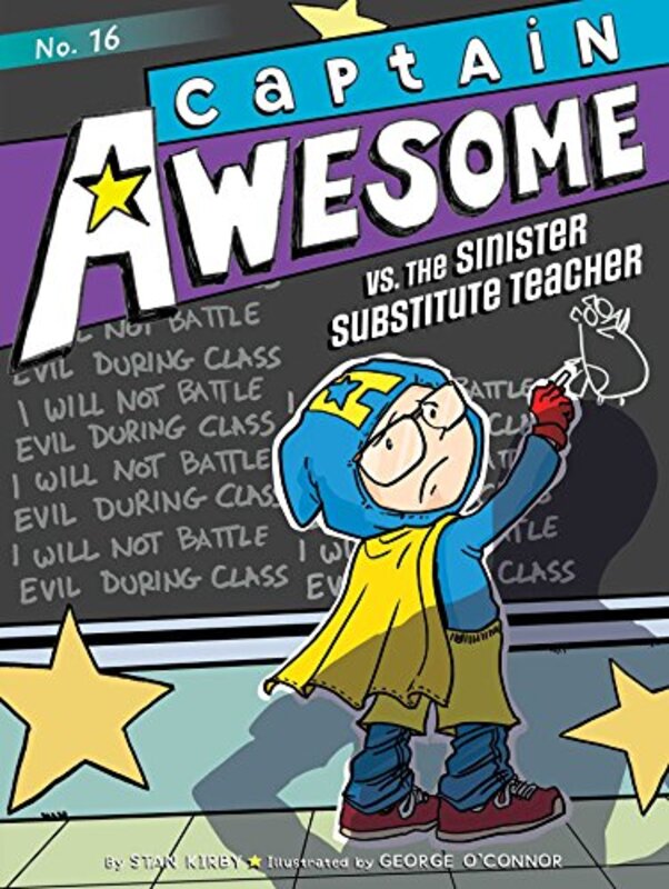 Book cover for "Captain Awesome vs. the Sinister Substitute Teacher" by Stan Kirby