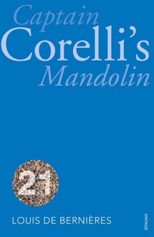 Book cover for "Captain Corelli's Mandolin" by Louis de Bernieres