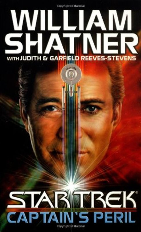 Book cover for "Captain's Peril" by William Shatner