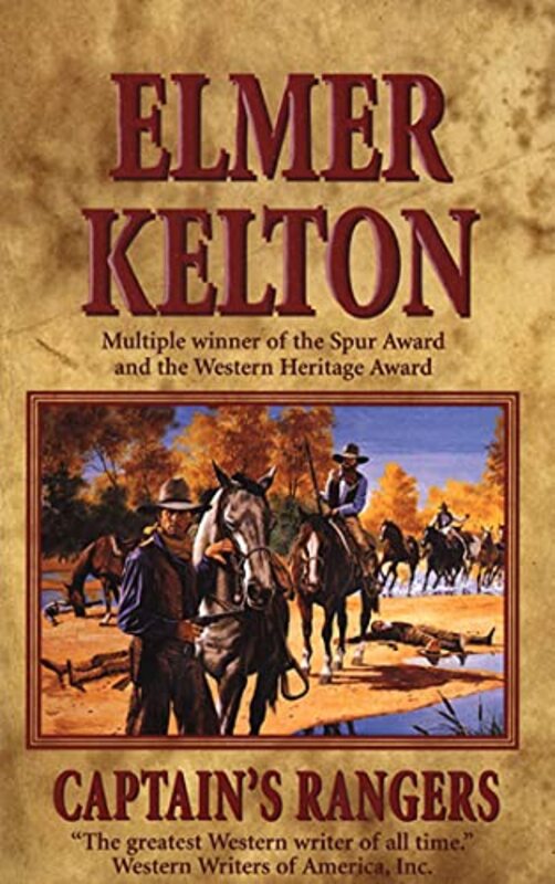 Book cover for "Captain's Rangers" by Elmer Kelton