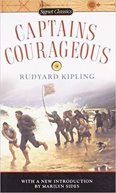 Book cover for "Captains Courageous" by Rudyard Kipling