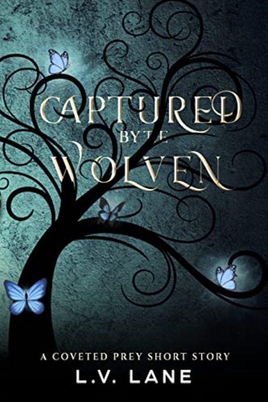 Book cover for "Captured by the Wolven" by LV Lane
