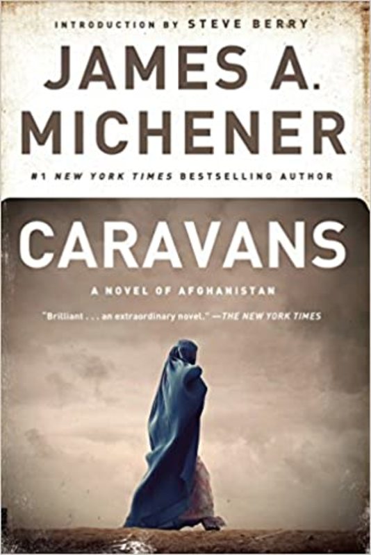 Book cover for "Caravans" by James A. Michener