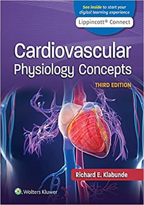 Book cover for "Cardiovascular Physiology Concepts" by Richard E. Klabunde