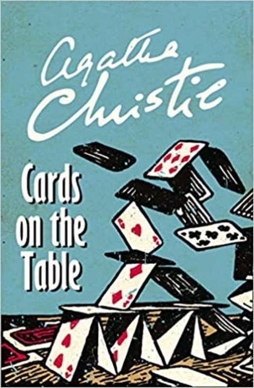 Book cover for "Cards on the Table" by Agatha Christie