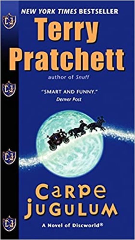 Book cover for "Carpe Jugulum" by Terry Pratchett