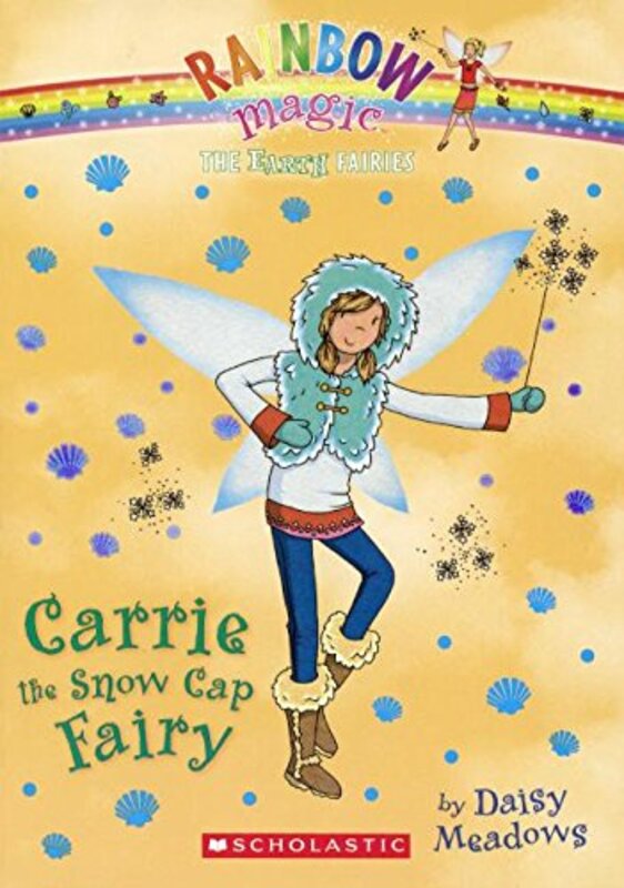 Book cover for "Carrie the Snow Cap Fairy" by Daisy Meadows
