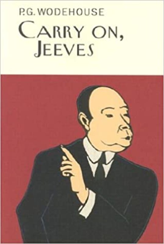 Book cover for "Carry On, Jeeves" by PG Wodehouse