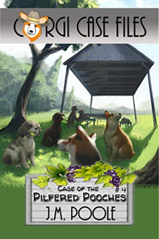 Book cover for "Case of the Pilfered Pooches" by Jeffrey M Poole