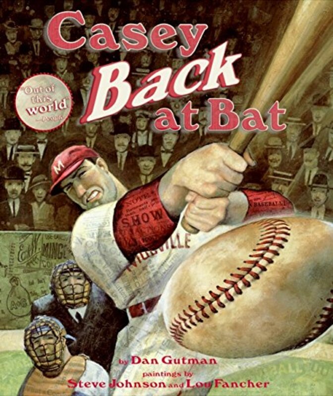 Book cover for "Casey Back at Bat" by Dan Gutman