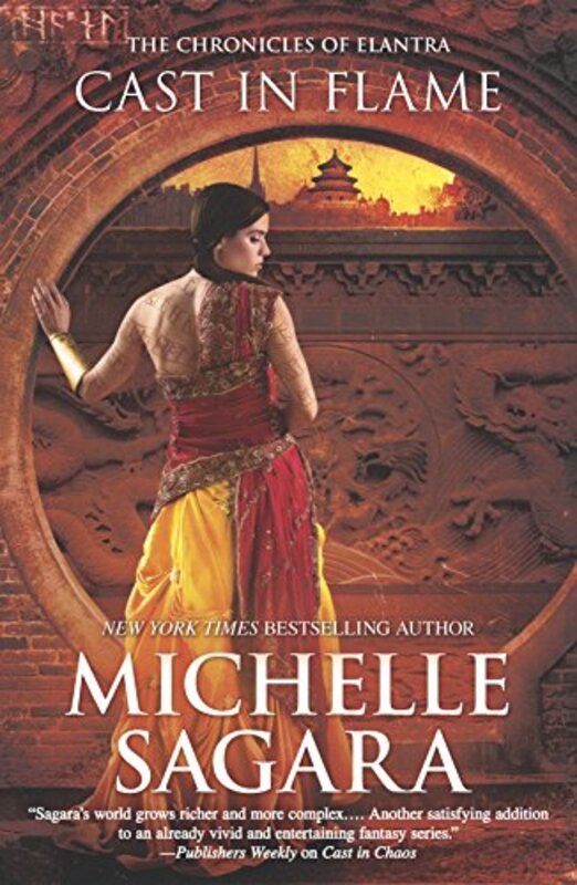 Book cover for "Cast in Flame" by Michelle Sagara