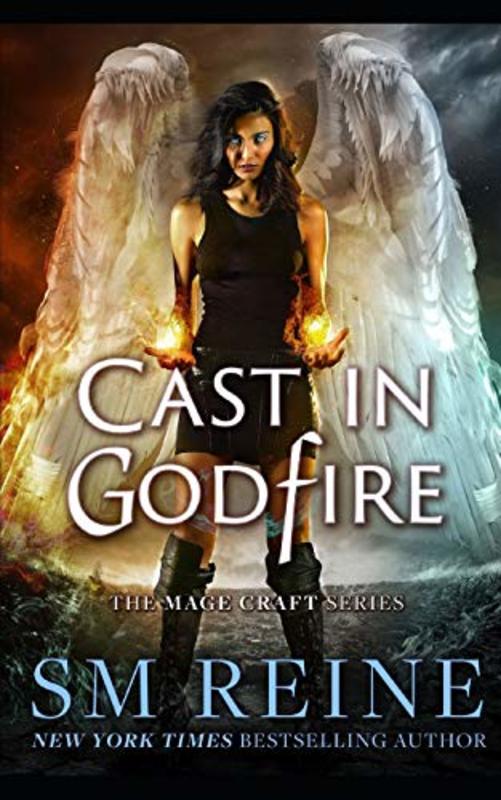 Book cover for "Cast in Godfire" by SM Reine