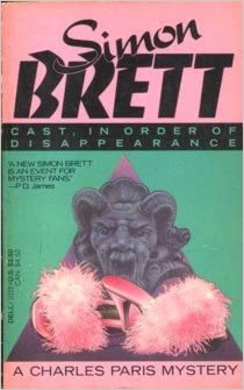 Book cover for "Cast in Order of Disappearance" by Simon Brett