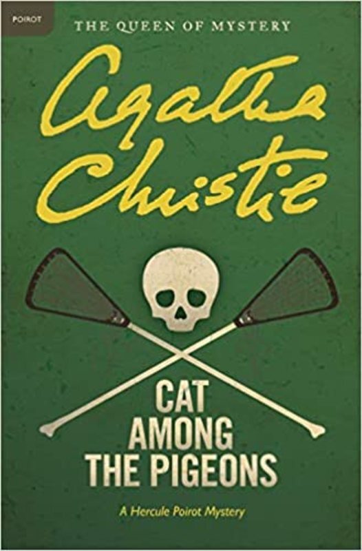 Book cover for "Cat Among the Pigeons" by Agatha Christie