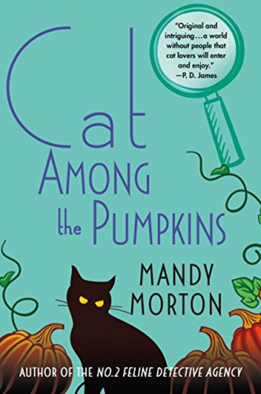 Book cover for "Cat Among the Pumpkins" by Mandy Morton
